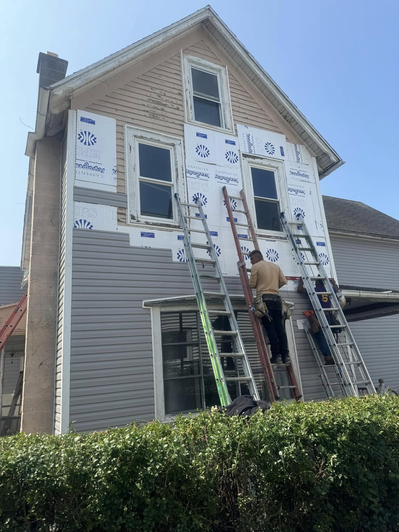 Professional roof installation project completed by Starz & Stripes General Construction using premium materials